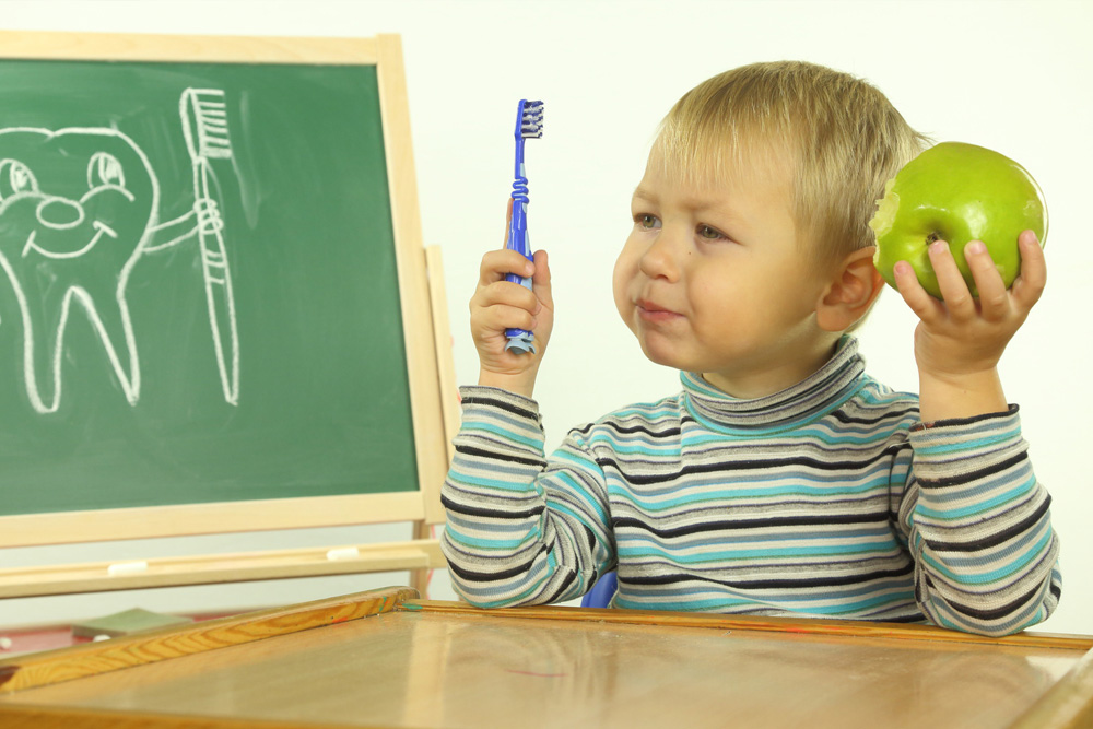 Caring for a child's teeth